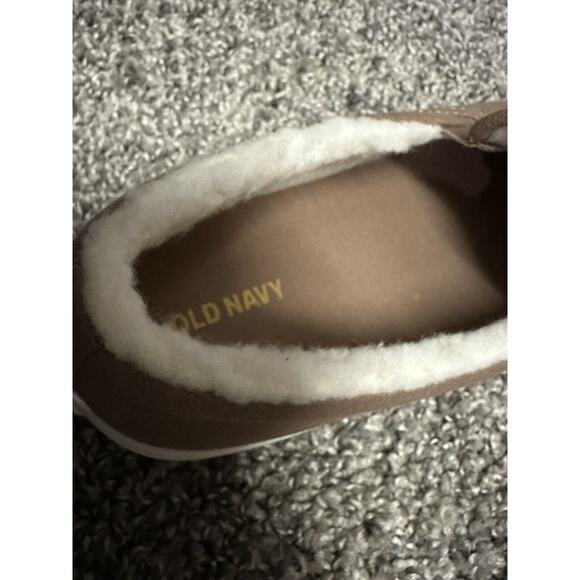 Old Navy Sherpa Lined Woman’s Loafers Size 9 Color Tan - Picture 6 of 9